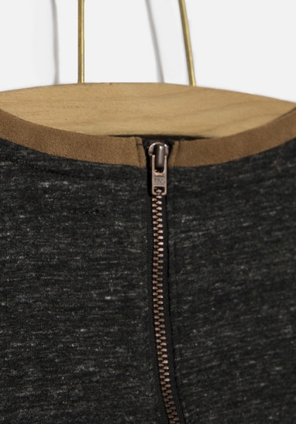 WAY by IKKS Wanderlust Langarmshirt gris chiné anthra foncé ---nur noch Größe M/176---